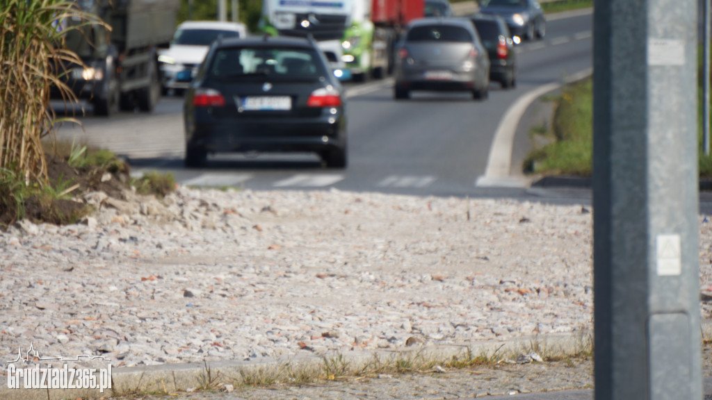 Przebudowa rond dla transportu elementów turbin wiatrowych