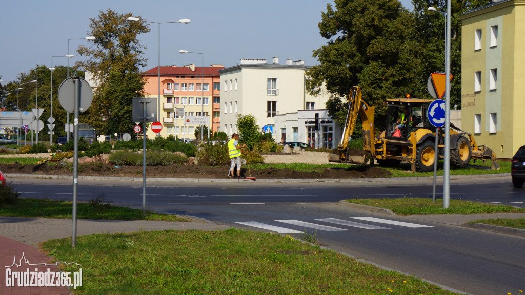 Przebudowa rond dla transportu elementów turbin wiatrowych