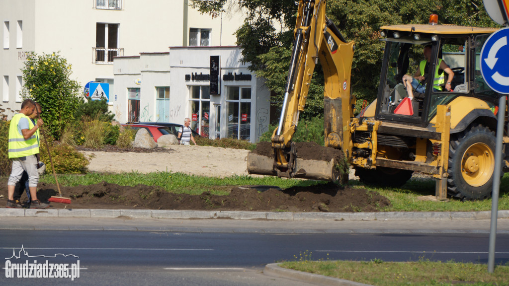Przebudowa rond dla transportu elementów turbin wiatrowych