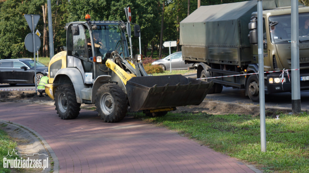 Przebudowa rond dla transportu elementów turbin wiatrowych