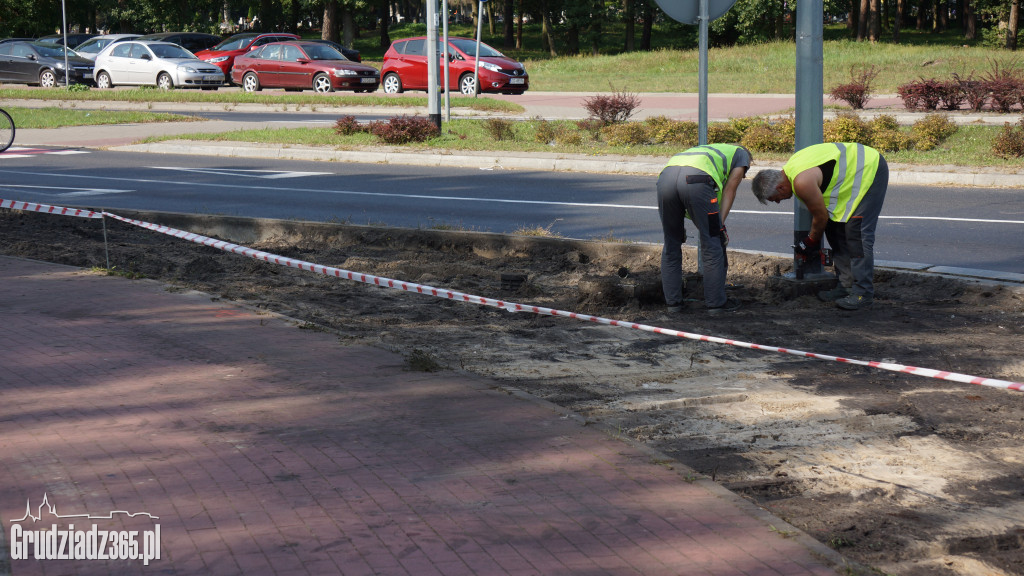 Przebudowa rond dla transportu elementów turbin wiatrowych