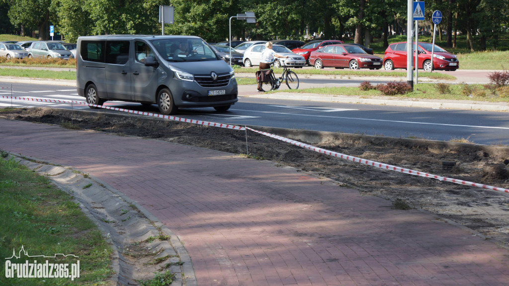 Przebudowa rond dla transportu elementów turbin wiatrowych