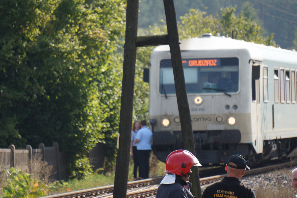 Pociąg przejechał nad mężczyzną leżącym na torach