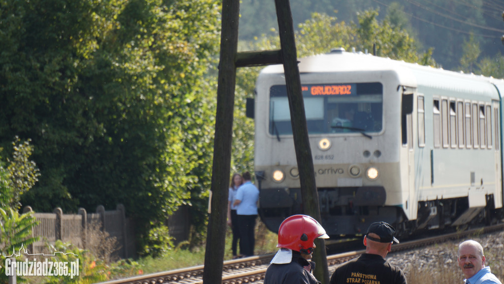 Pociąg przejechał nad mężczyzną leżącym na torach