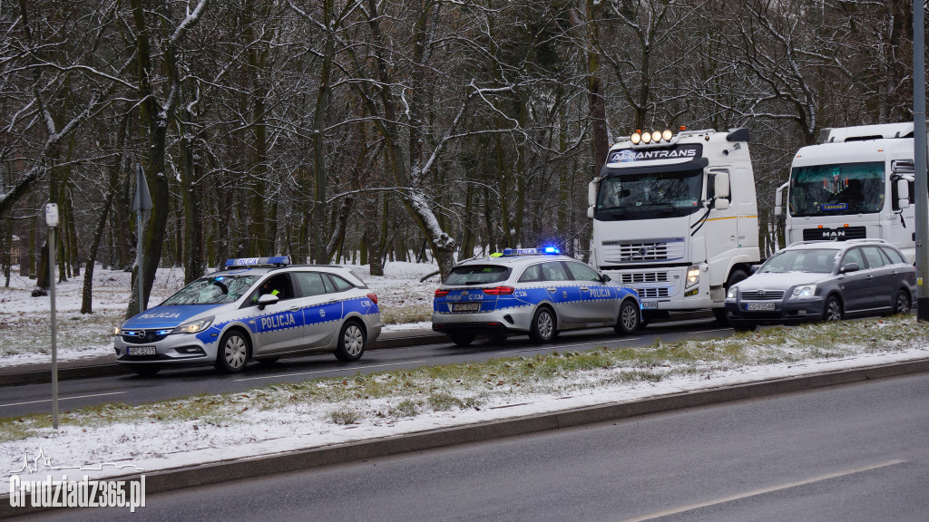 Koledzy żegnają kierowcę TIRa Kamila Murawskiego