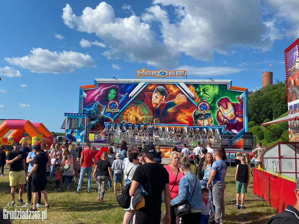Lunapark Mega z Młynem Widokowym w Grudziądzu