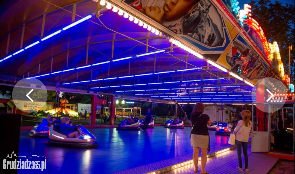 Lunapark Mega z Młynem Widokowym w Grudziądzu