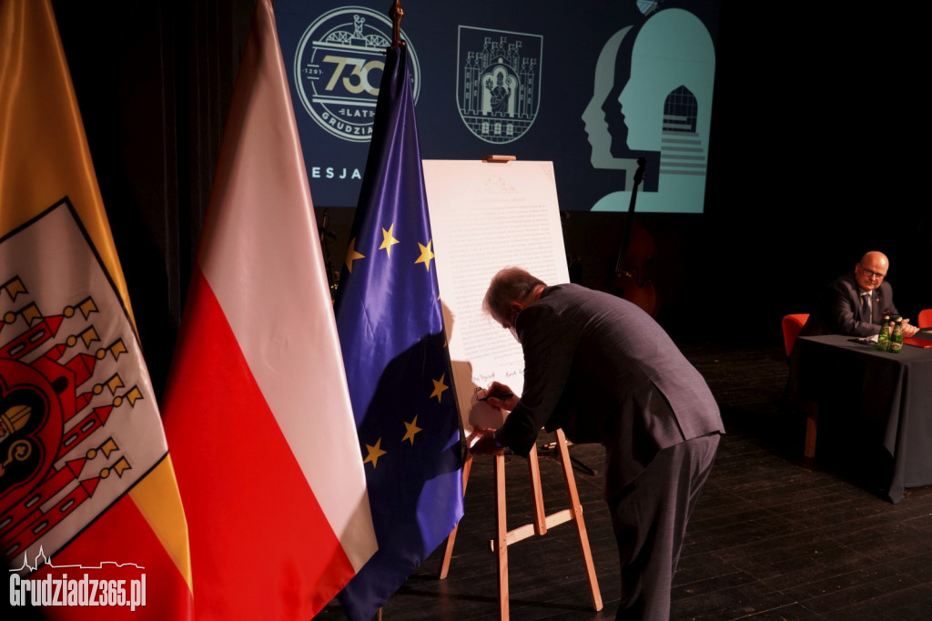 Uroczysta sesja Rady Miejskiej z okazji 730. Rocznicy Urodzin Grudziądza
