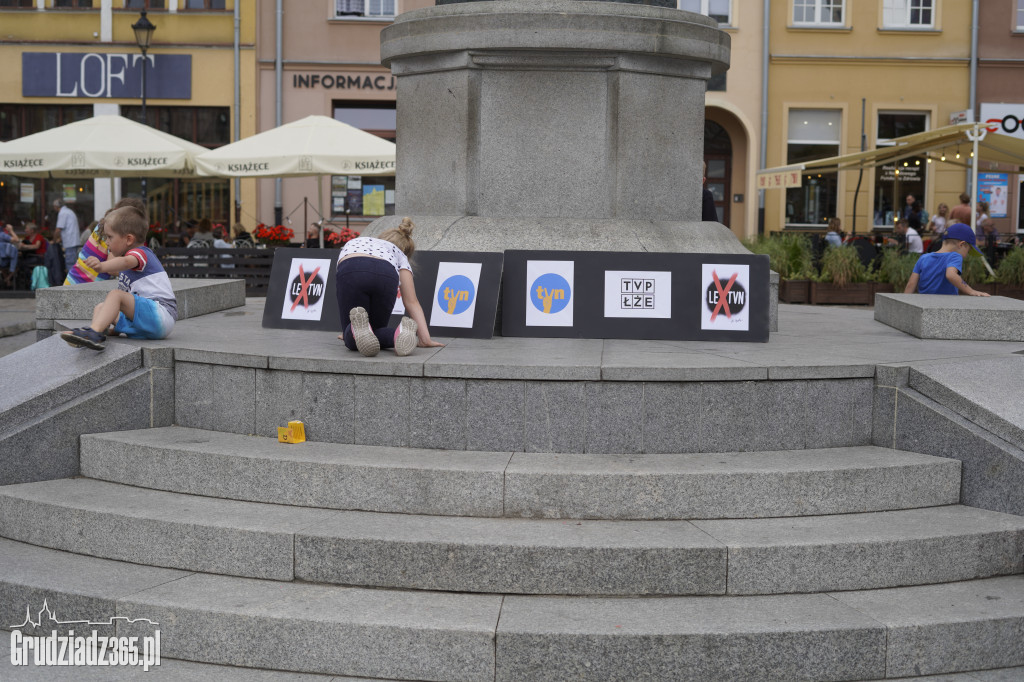 Protest w obronie wolnych mediów