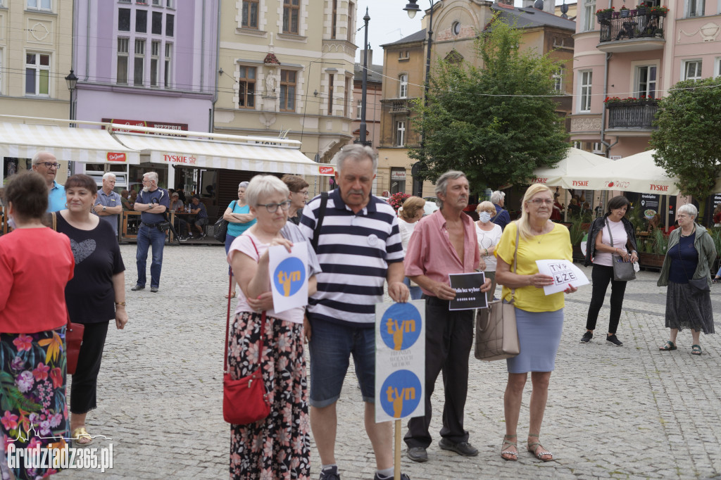 Protest w obronie wolnych mediów