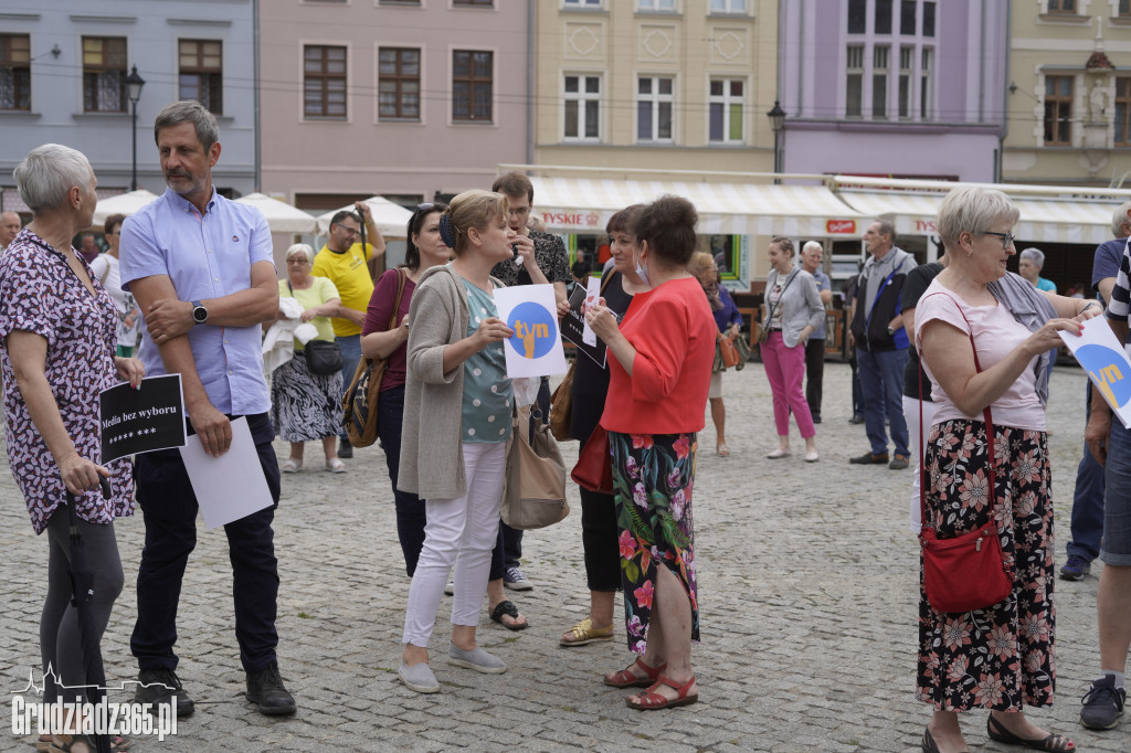 Protest w obronie wolnych mediów