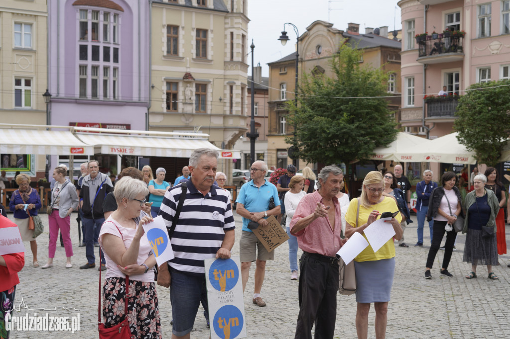 Protest w obronie wolnych mediów