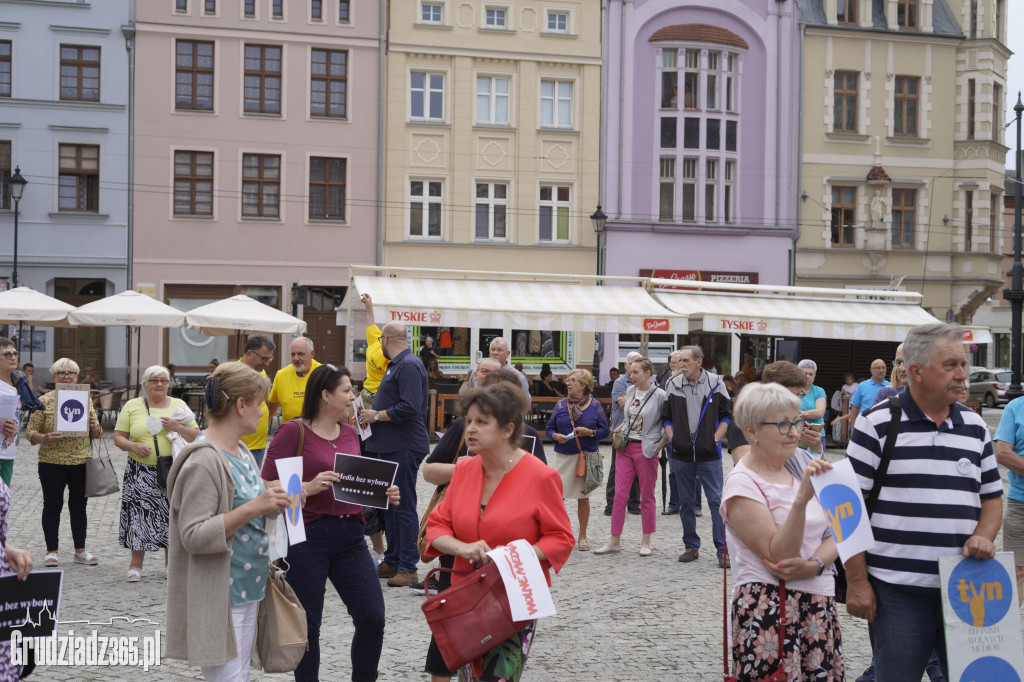 Protest w obronie wolnych mediów
