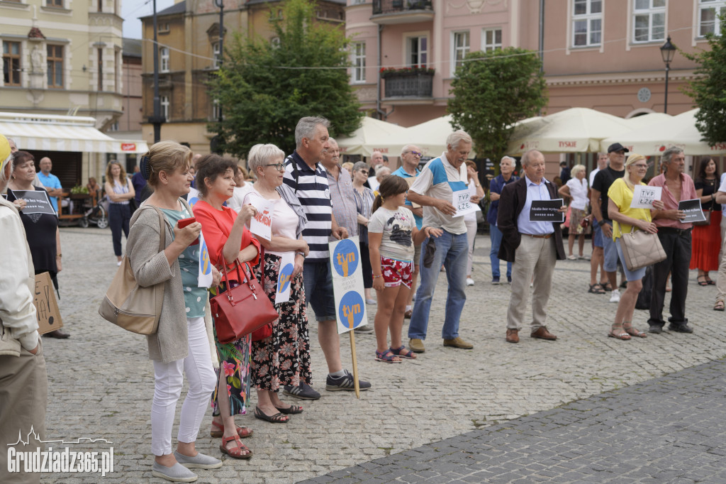 Protest w obronie wolnych mediów