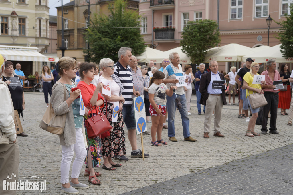Protest w obronie wolnych mediów