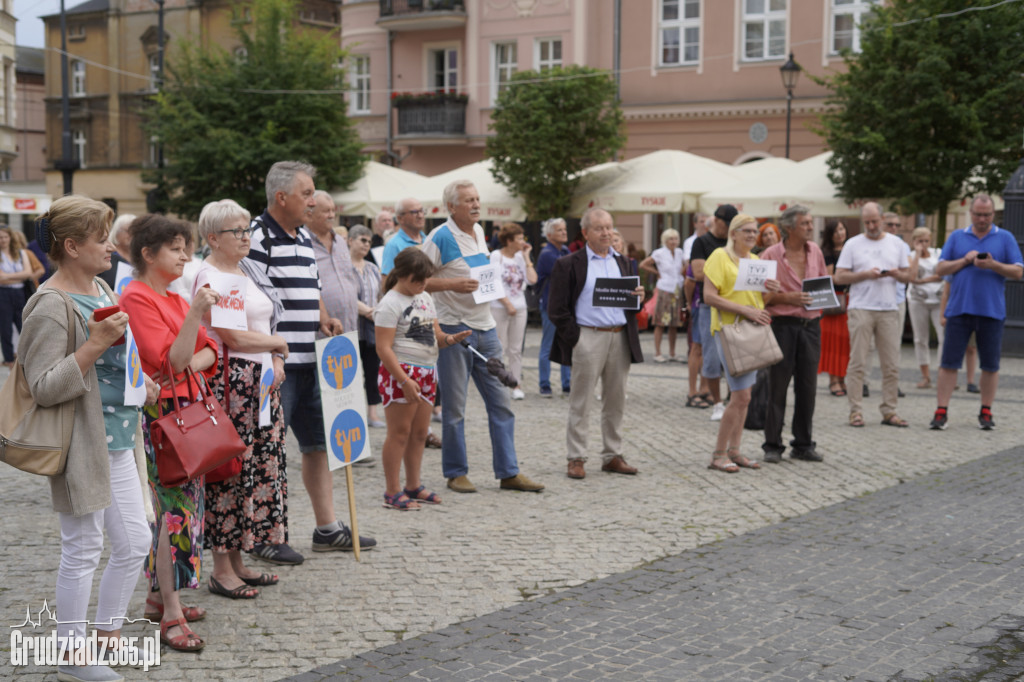 Protest w obronie wolnych mediów