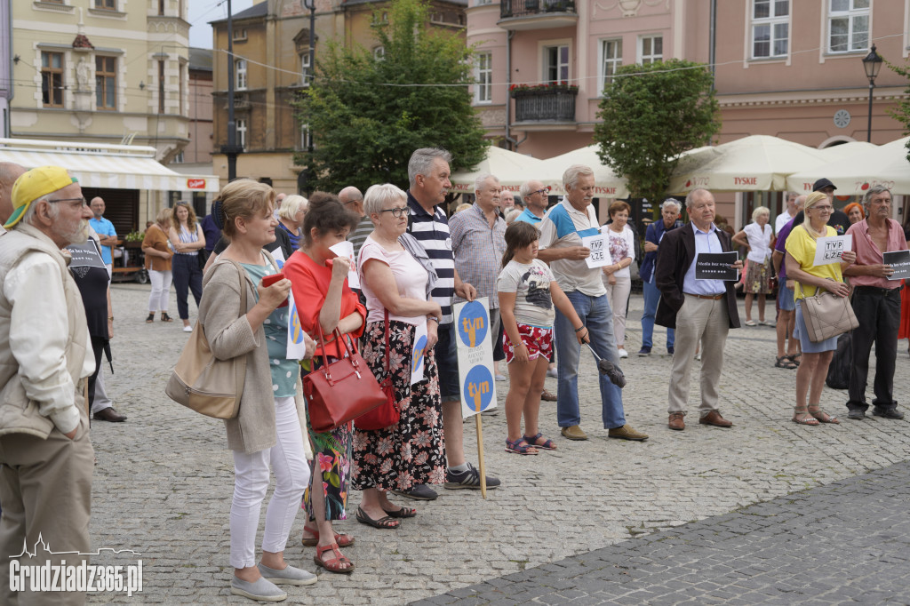Protest w obronie wolnych mediów