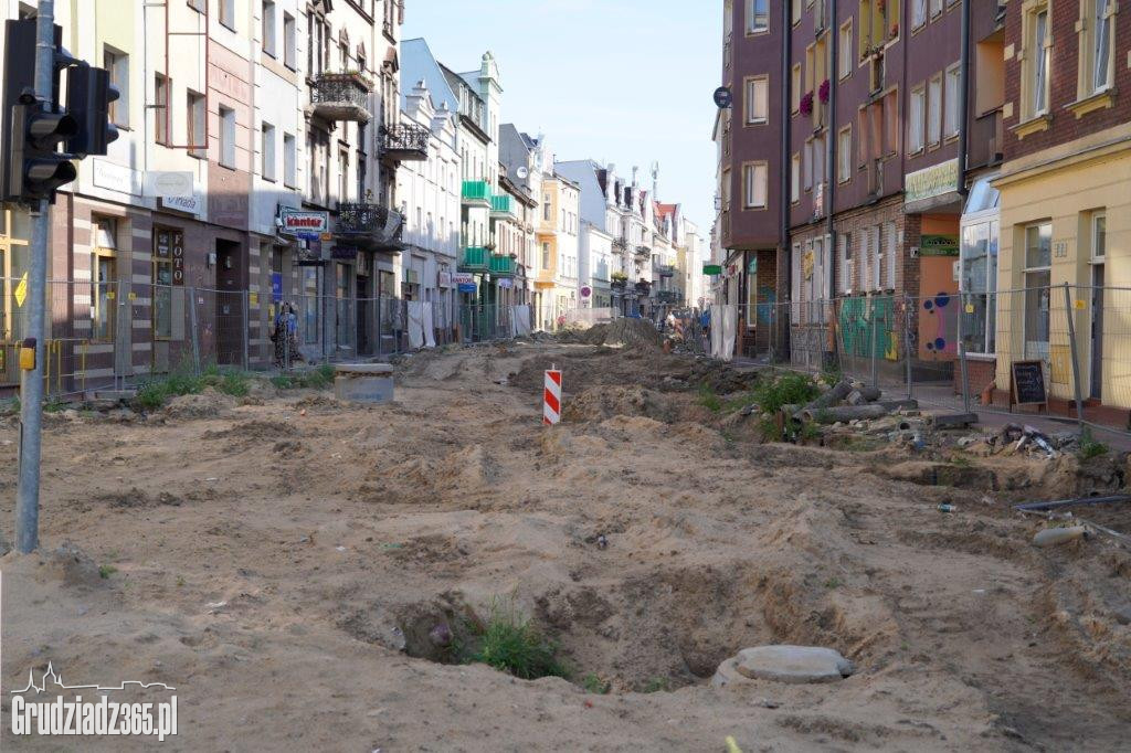 Remont torowiska na ulicy Toruńskiej i Al. 23 stycznia w Grudziądzu