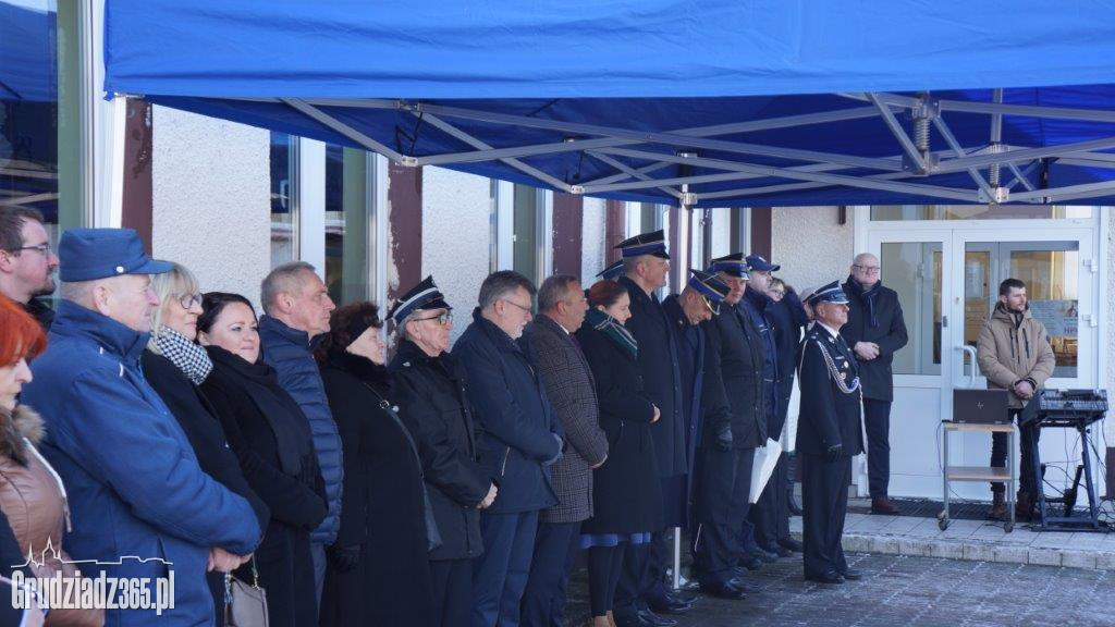 Przekazanie nowego wozu strażackiego w Dusocinie