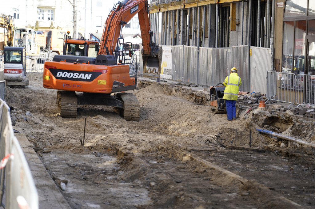 Remont Toruńskiej w Grudziądzu 4 marca 2022