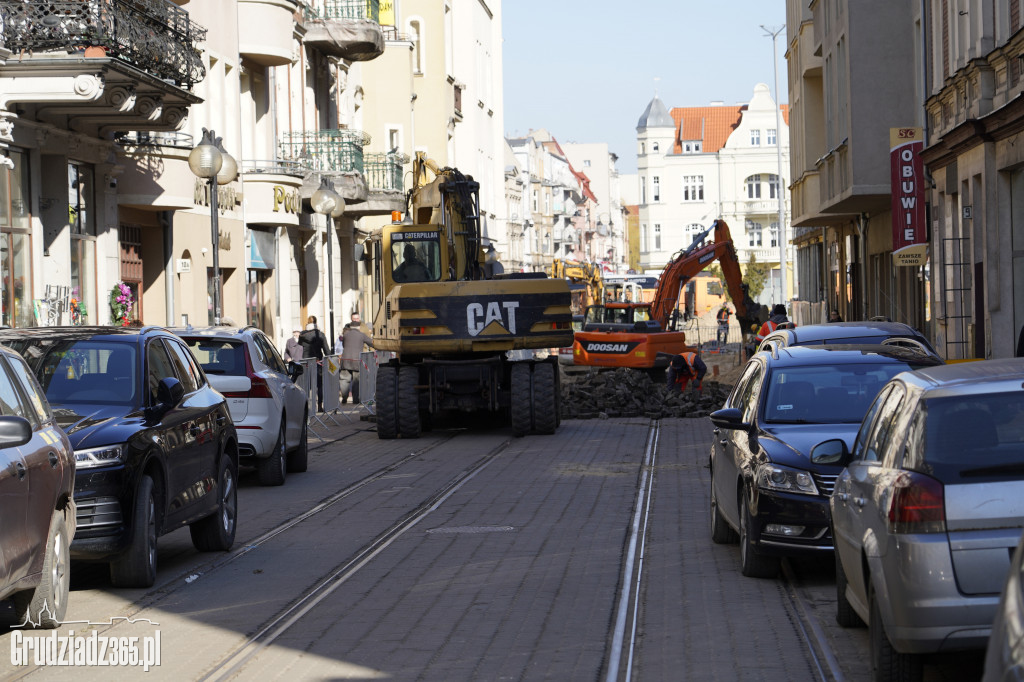 Remont Toruńskiej w Grudziądzu 4 marca 2022