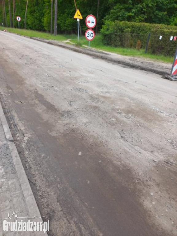 Remont ulicy Miłoleśnej w Grudziądzu