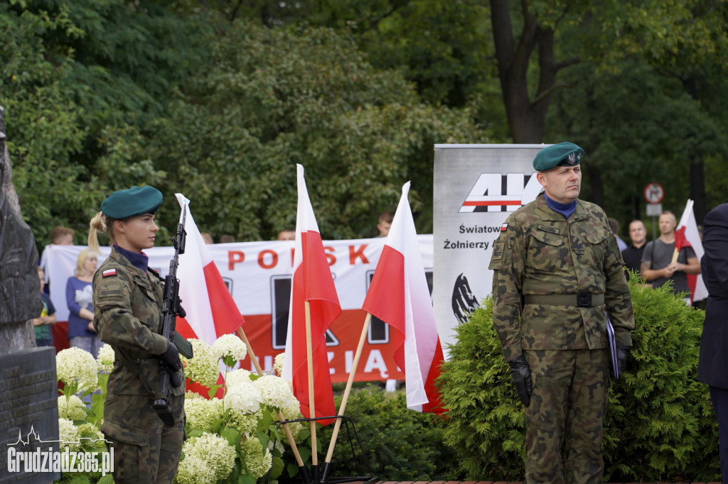 Uroczystości w Grudziądzu z okazji 78. rocznicy wybuchu powstania warszawskiego