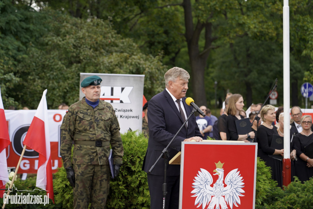 Uroczystości w Grudziądzu z okazji 78. rocznicy wybuchu powstania warszawskiego