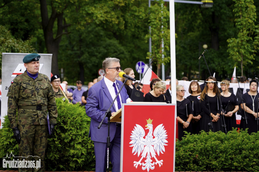 Uroczystości w Grudziądzu z okazji 78. rocznicy wybuchu powstania warszawskiego