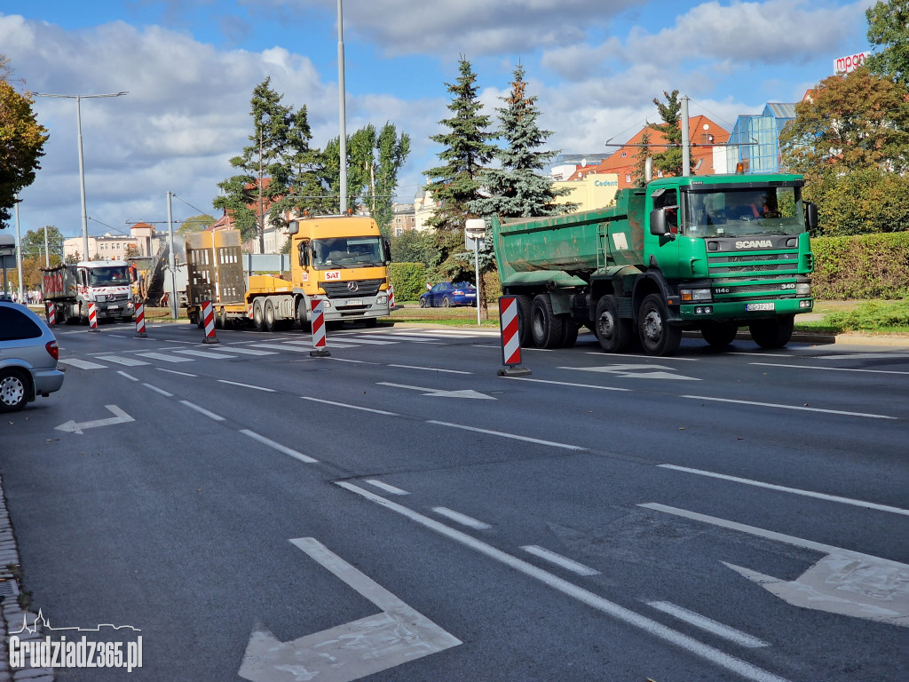 Trwa remont na AL. 23 Stycznia w Grudziądzu