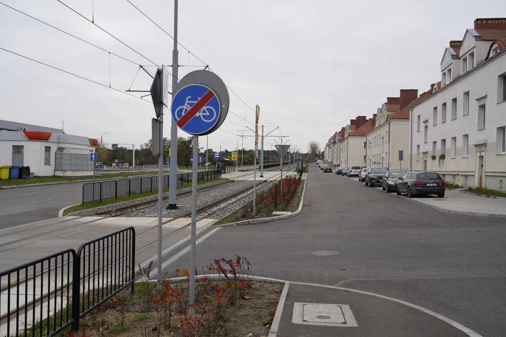Po remoncie Chełmińskiej w Grudziądzu zniknęło część drogi dla rowerów