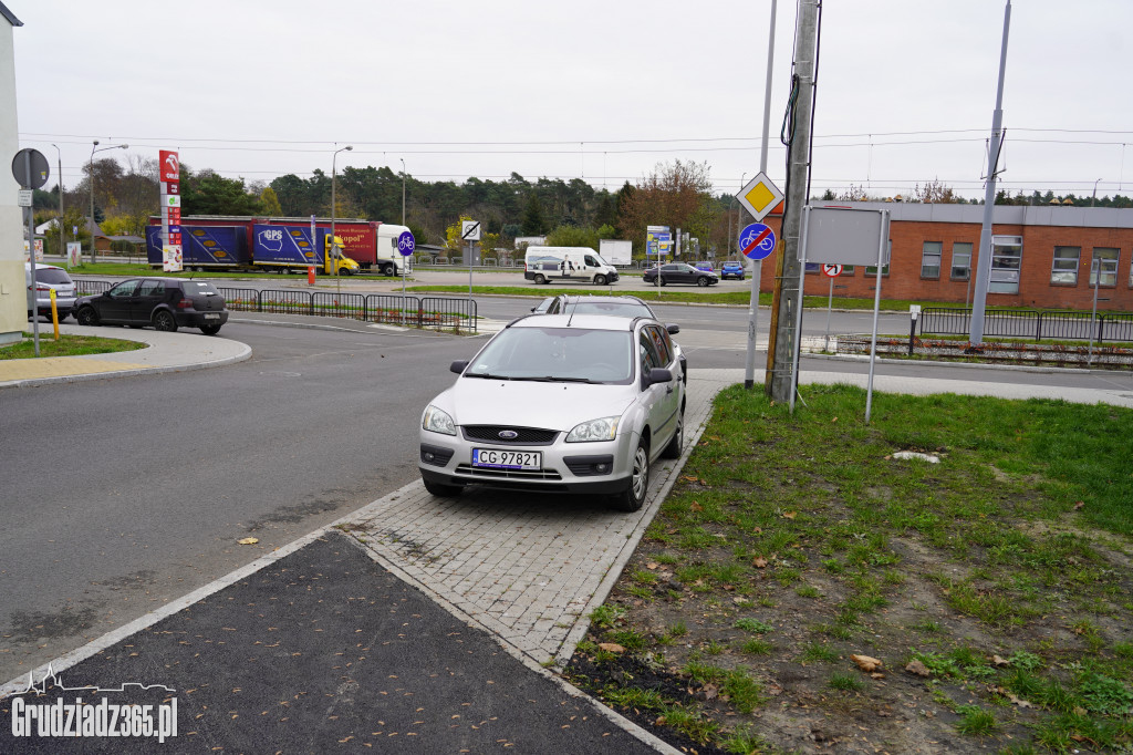 Po remoncie Chełmińskiej w Grudziądzu zniknęło część drogi dla rowerów