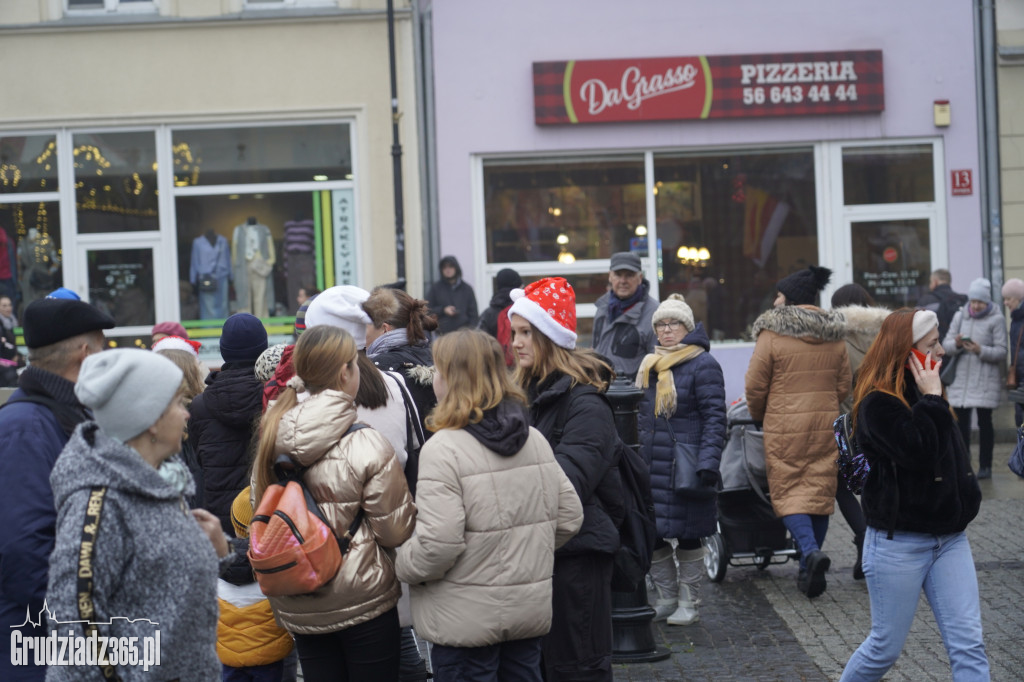 Wizyta św. Mikołaja na grudziądzkim Rynku