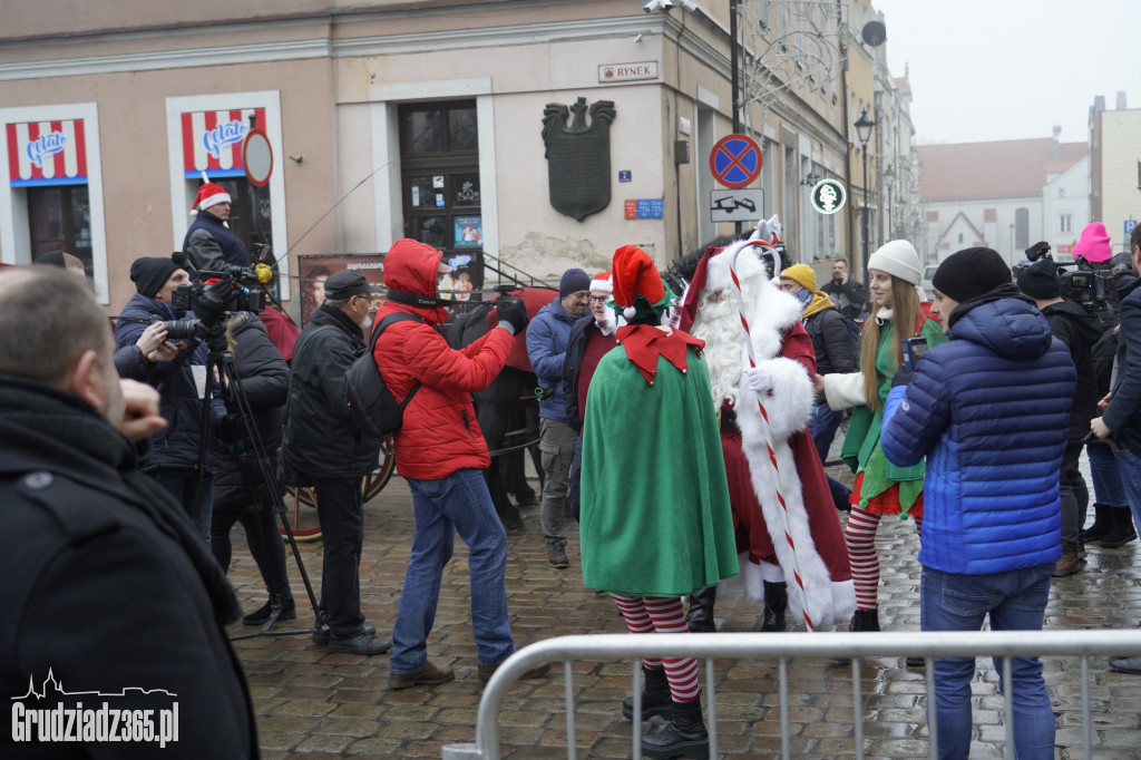 Wizyta św. Mikołaja na grudziądzkim Rynku