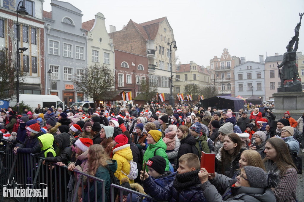 Wizyta św. Mikołaja na grudziądzkim Rynku