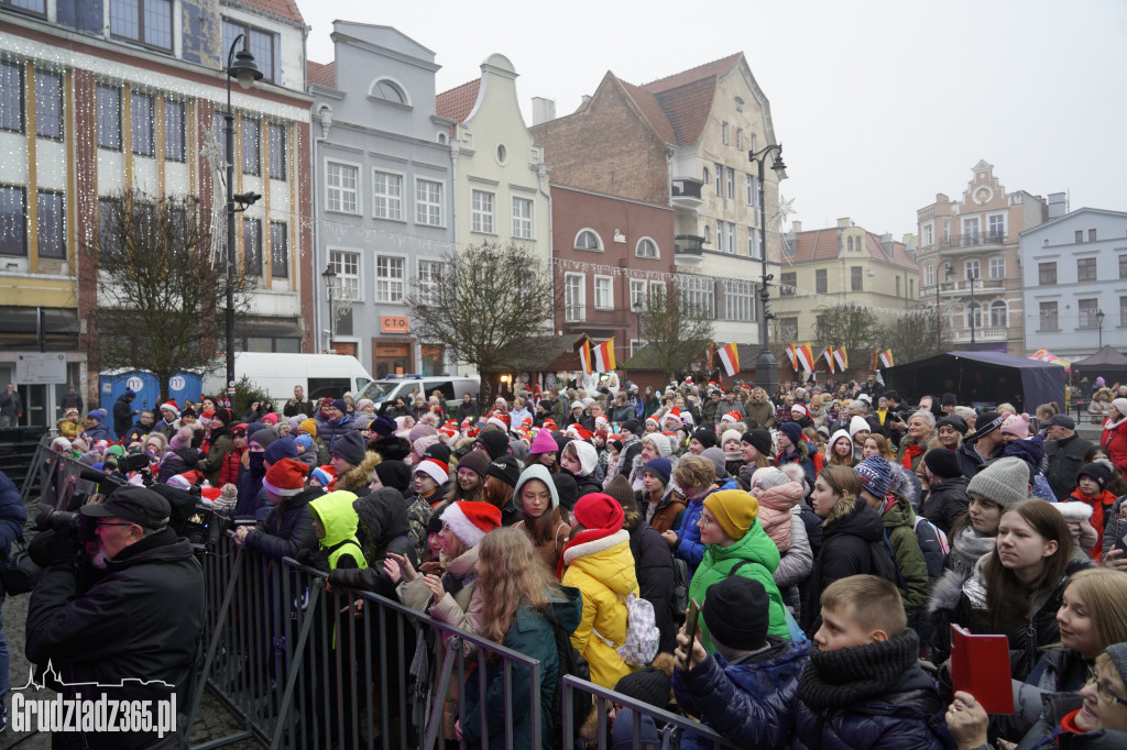 Wizyta św. Mikołaja na grudziądzkim Rynku