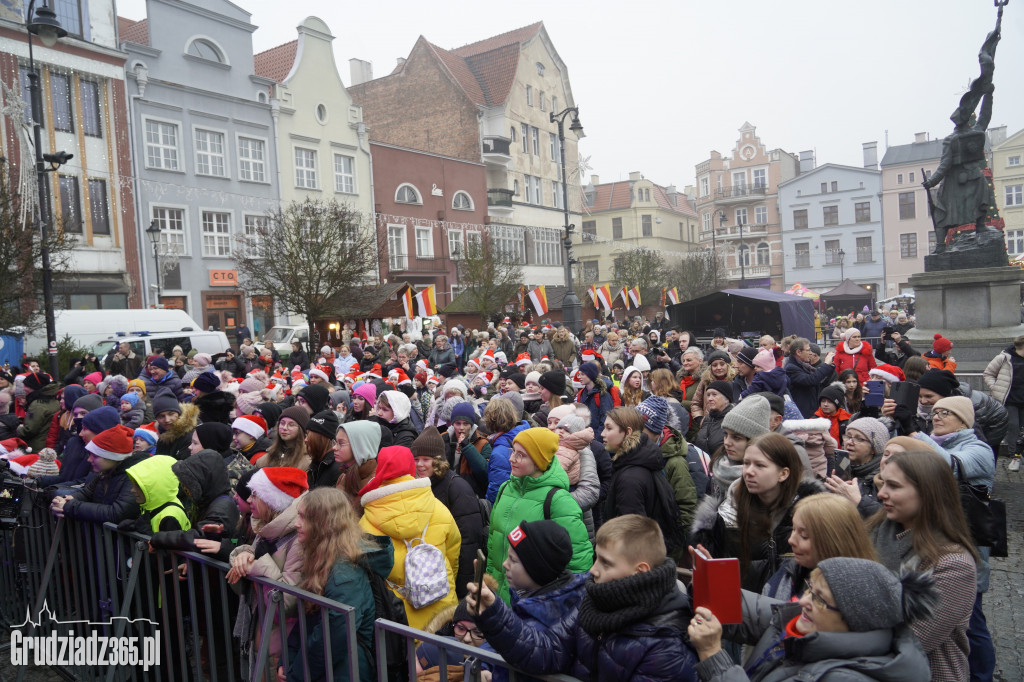 Wizyta św. Mikołaja na grudziądzkim Rynku