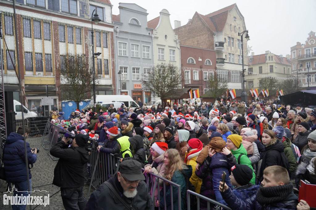 Wizyta św. Mikołaja na grudziądzkim Rynku
