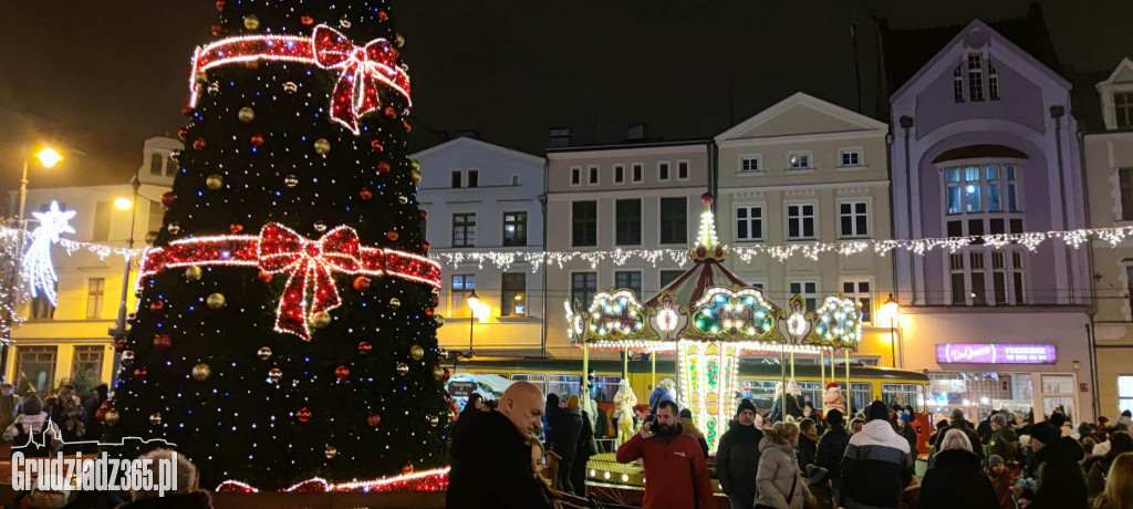 Uruchomienie świątecznych iluminacji w Grudziądzu