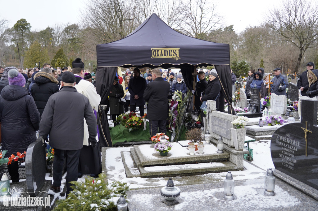 Pogrzeb Ryszarda Gralaka, byłego prezesa KS Stal Grudziądz