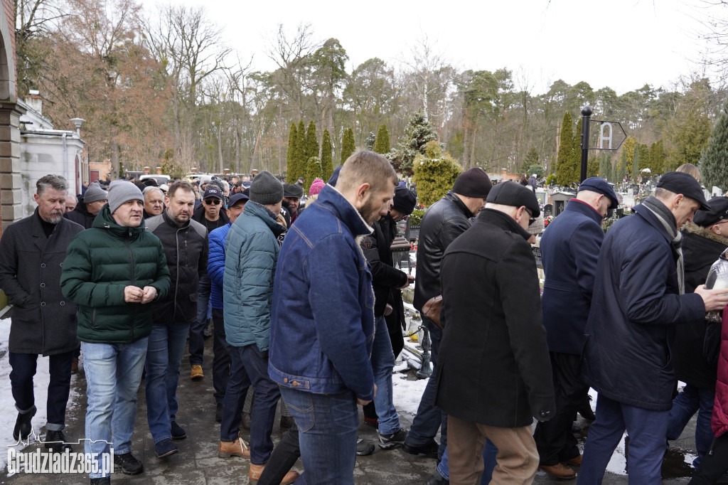 Pogrzeb Ryszarda Gralaka, byłego prezesa KS Stal Grudziądz