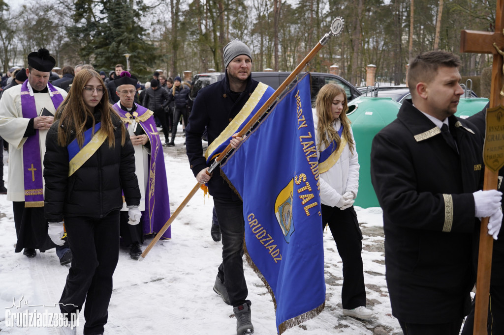 Pogrzeb Ryszarda Gralaka, byłego prezesa KS Stal Grudziądz