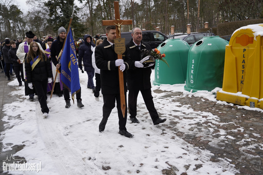 Pogrzeb Ryszarda Gralaka, byłego prezesa KS Stal Grudziądz