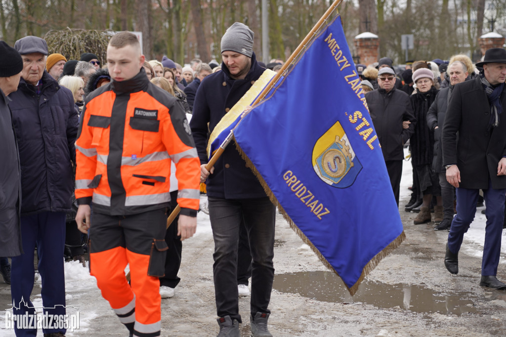 Pogrzeb Ryszarda Gralaka, byłego prezesa KS Stal Grudziądz