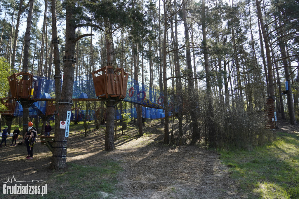 Największy park linowy w okolicy Grudziądza otwarty