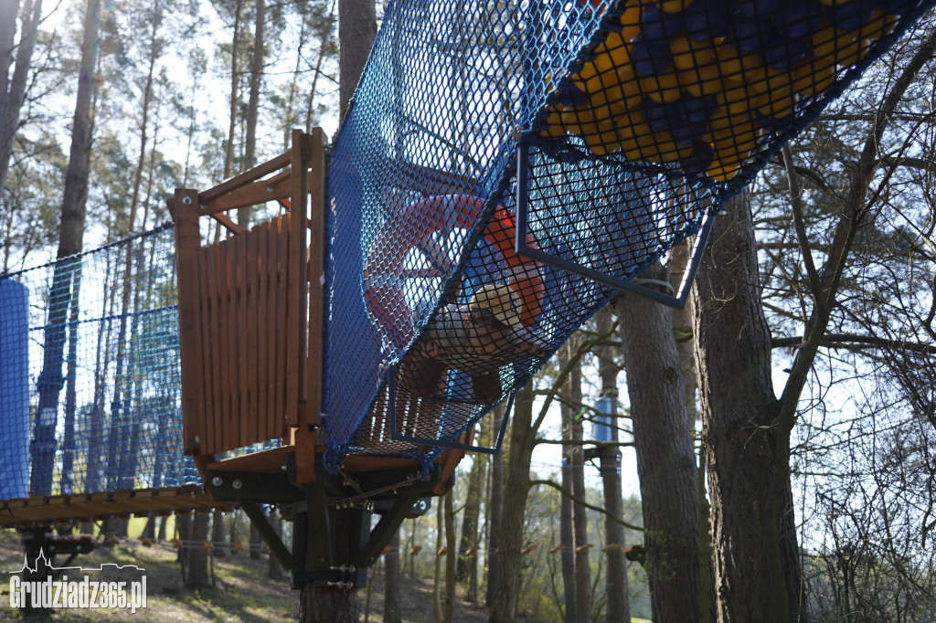 Największy park linowy w okolicy Grudziądza otwarty