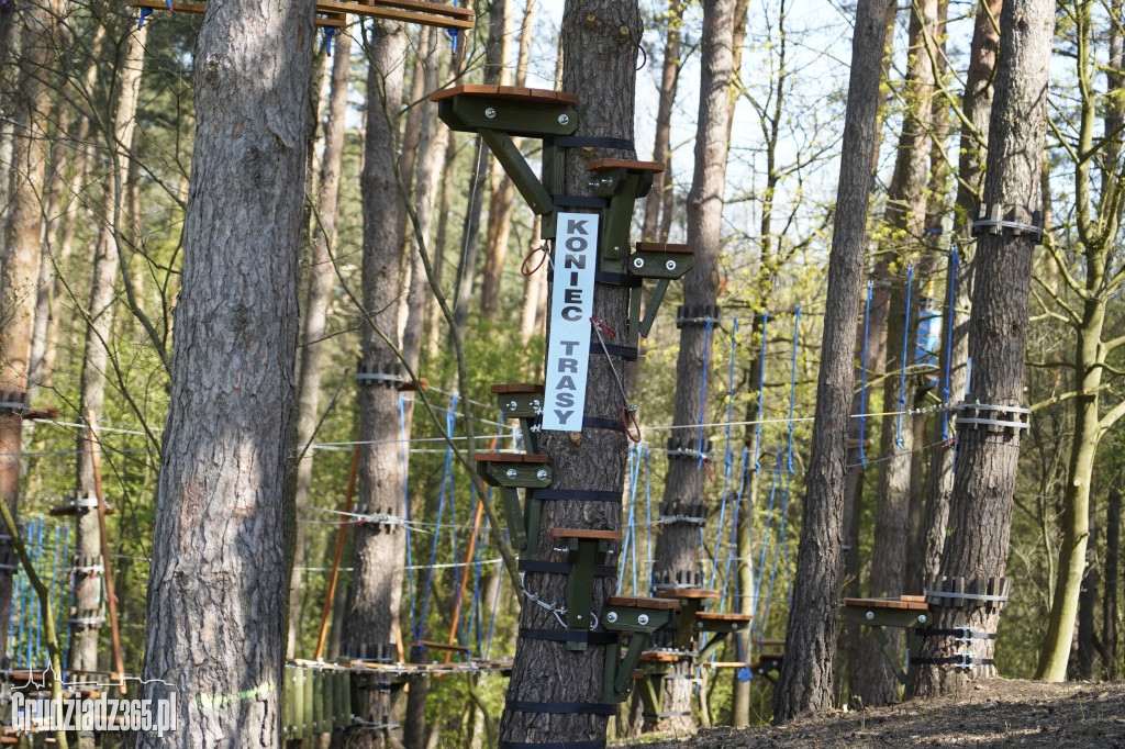 Największy park linowy w okolicy Grudziądza otwarty