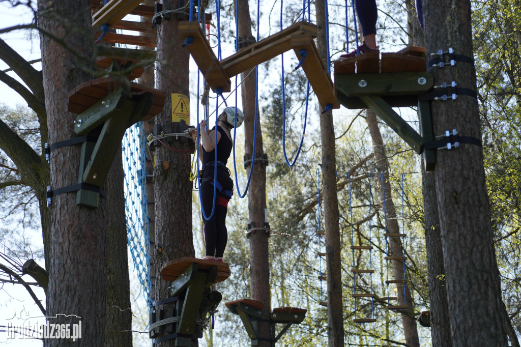 Największy park linowy w okolicy Grudziądza otwarty