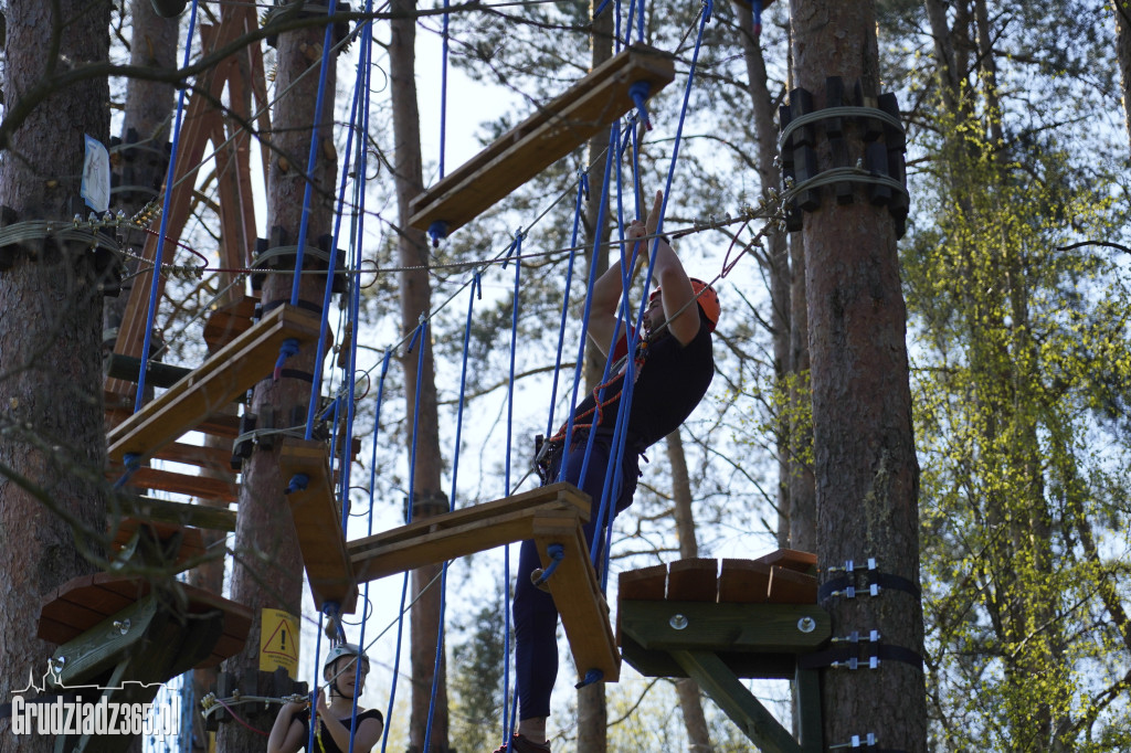 Największy park linowy w okolicy Grudziądza otwarty