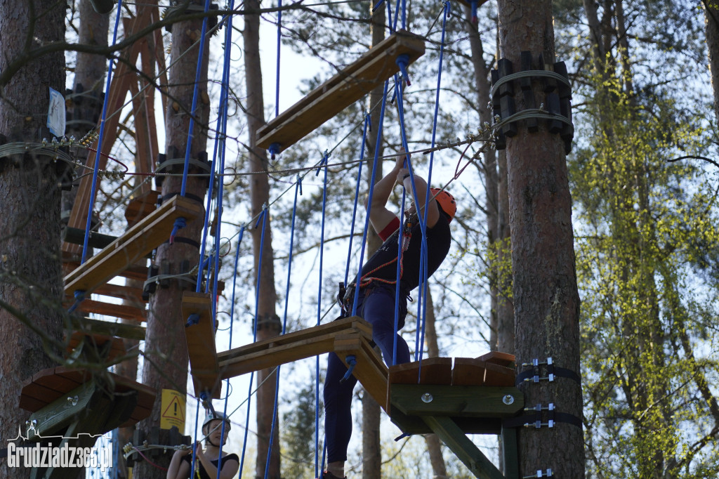 Największy park linowy w okolicy Grudziądza otwarty